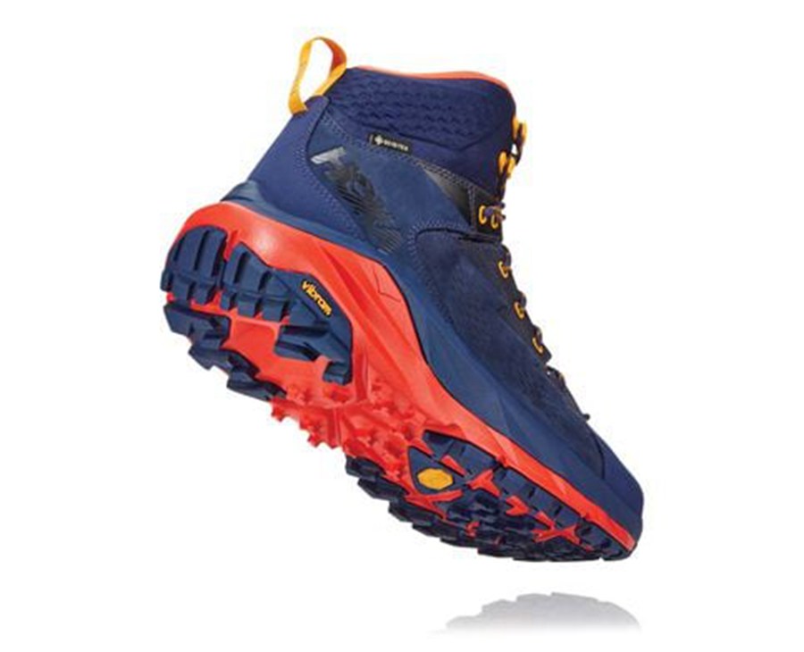 Sapatilhas Hoka One One Masculino Azuis/Vermelhas - Kaha Gore-Tex - 152-ASRTPF